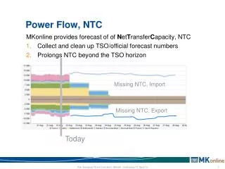 Power Flow, NTC