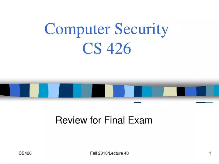 computer security cs 426