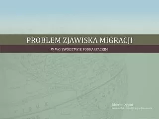 problem zjawiska migracji