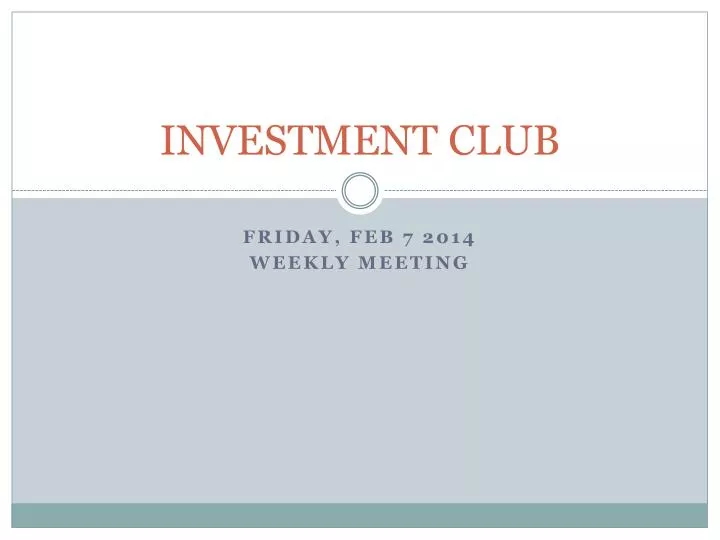 investment club