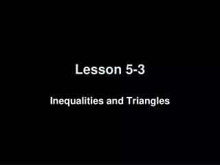 Lesson 5-3