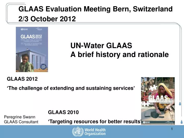 un water glaas a brief history and rationale
