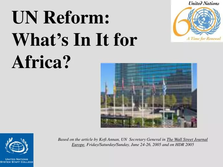 un reform what s in it for africa