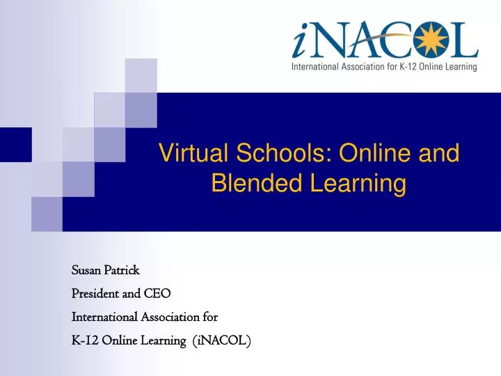 virtual schools online and blended learning