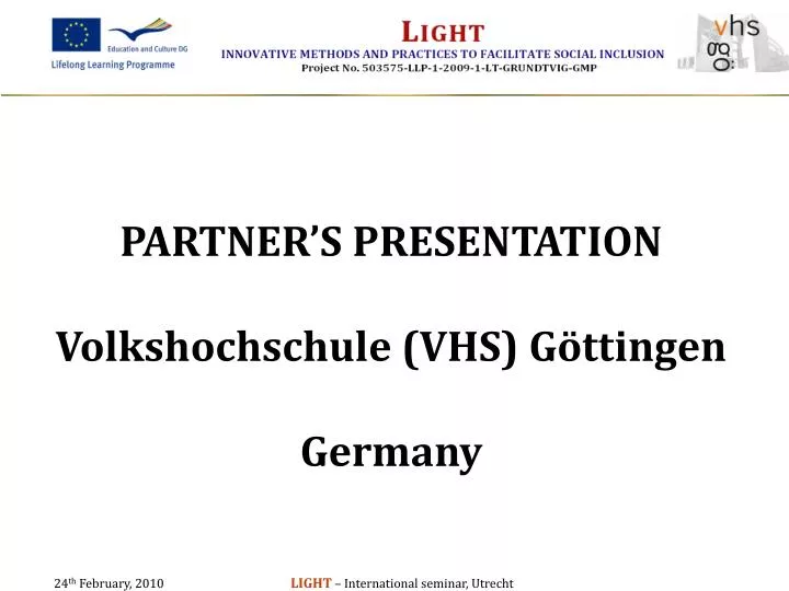 partner s presentation volkshochschule vhs g ttingen germany