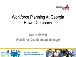 Workforce Planning At Georgia Power Company