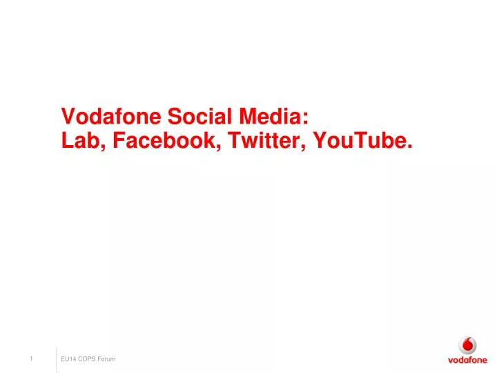 vodafone social media lab facebook twitter youtube