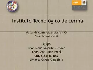 instituto tecnol gico de lerma