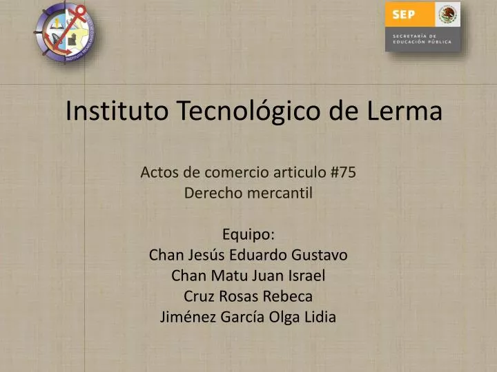 instituto tecnol gico de lerma