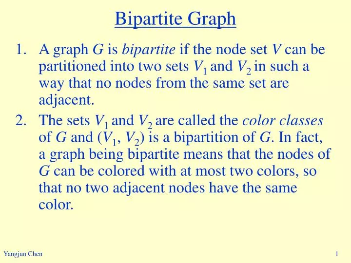 bipartite graph