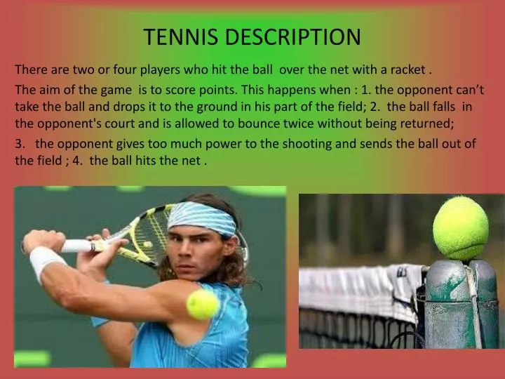 tennis description