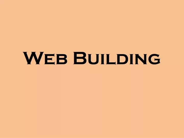 web building