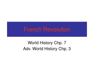 French Revolution