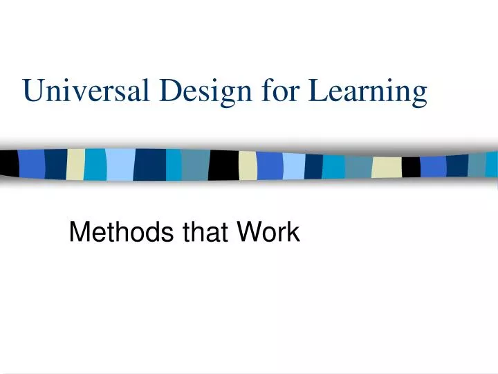 universal design for learning