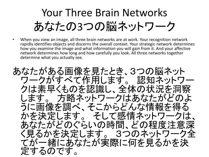 your three brain networks 3