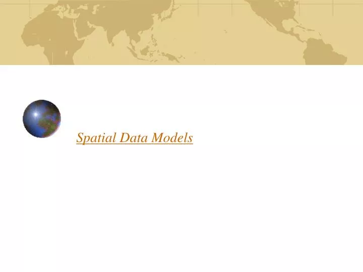 spatial data models