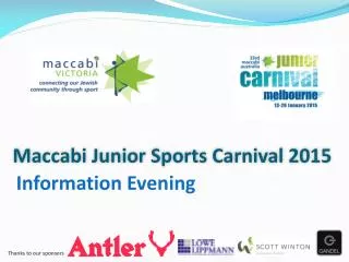 Maccabi Junior Sports Carnival 2015