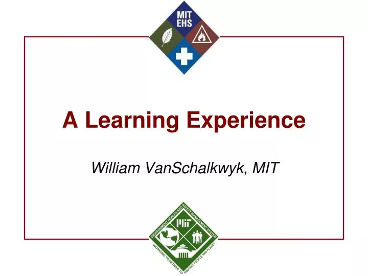 a learning experience