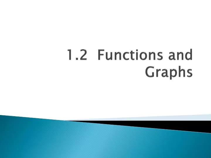 1 2 functions and graphs