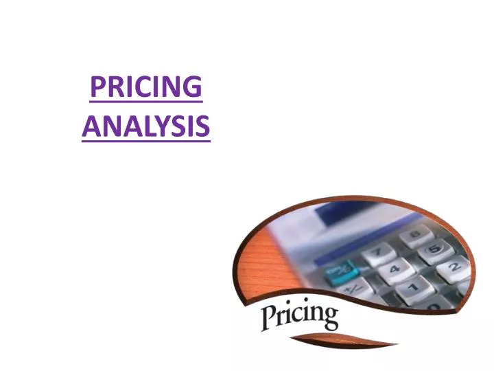 pricing analysis