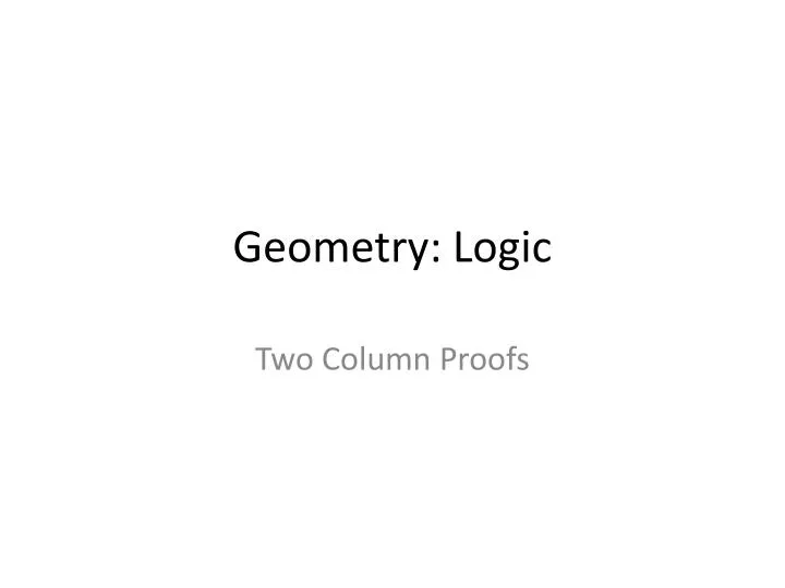 geometry logic