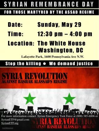 SYRIAN REMEMBRANCE DAY