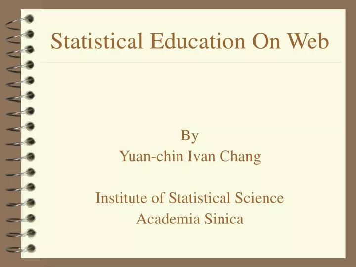 statistical education on web