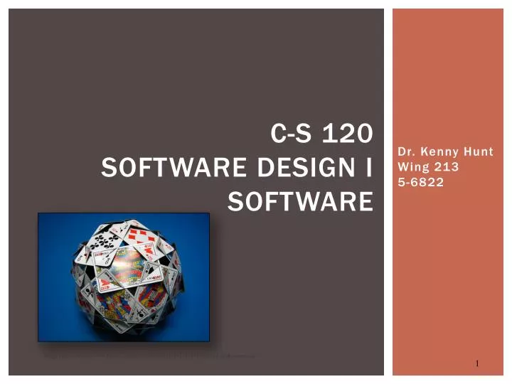 c s 120 software design i software