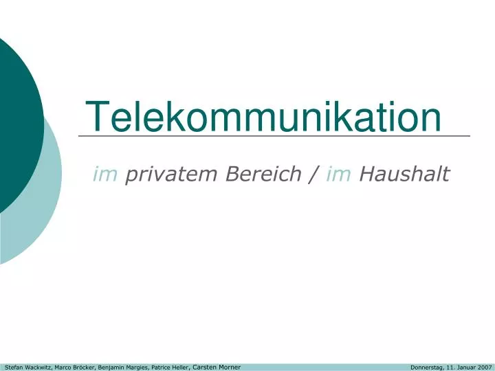 telekommunikation