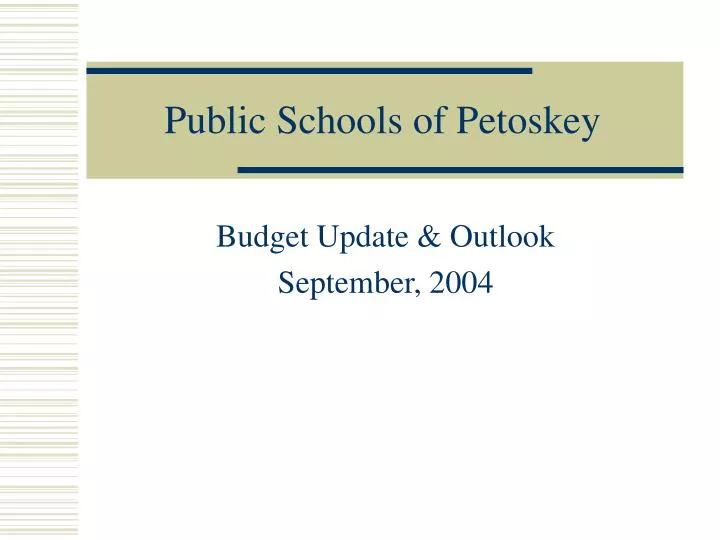 public schools of petoskey