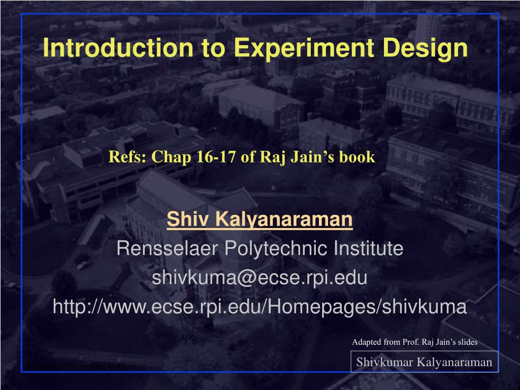 PPT - Introduction to Experiment Design PowerPoint Presentation, free ...