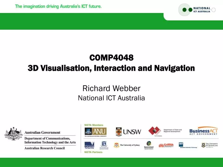 comp4048 3d visualisation interaction and navigation
