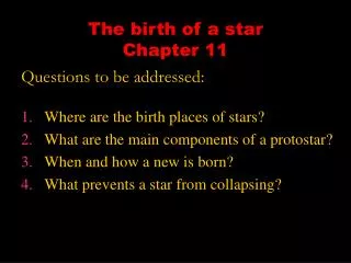 The birth of a star Chapter 11