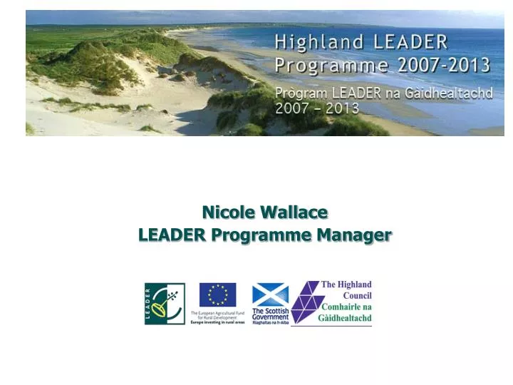 nicole wallace leader programme manager