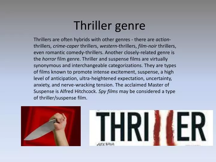 thriller genre