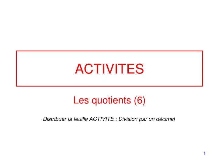 activites