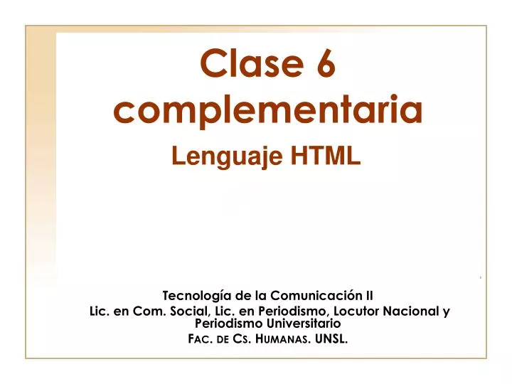 clase 6 complementaria