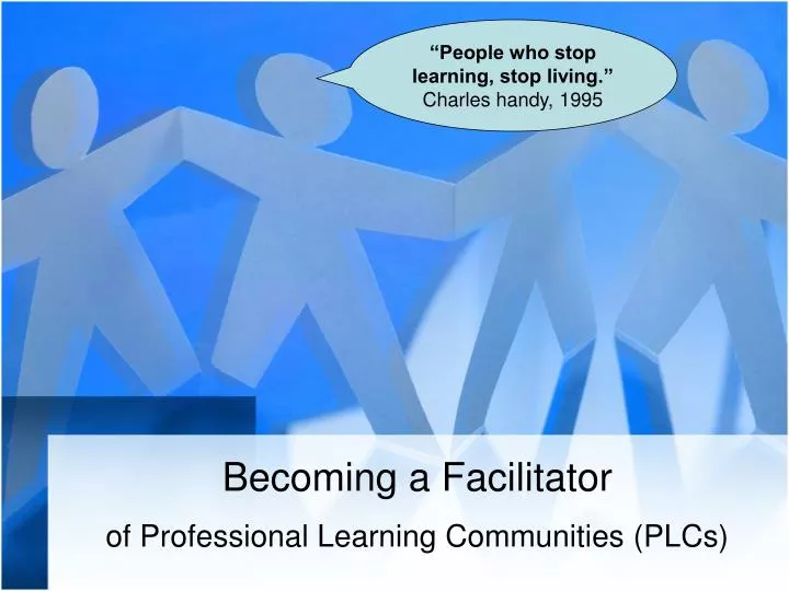 becoming a facilitator