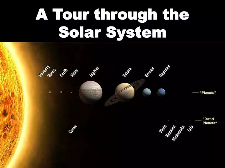a tour through the solar system