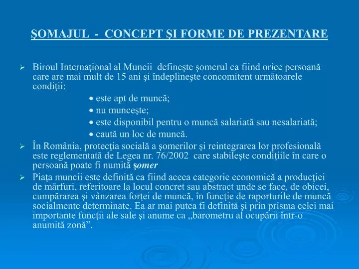 omajul concept i forme de prezentare