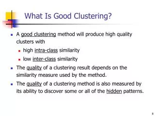 What Is Good Clustering?