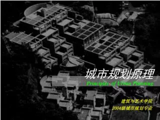 principles of urban planning