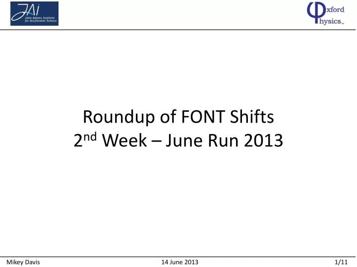 roundup of font shifts 2 nd week june run 2013