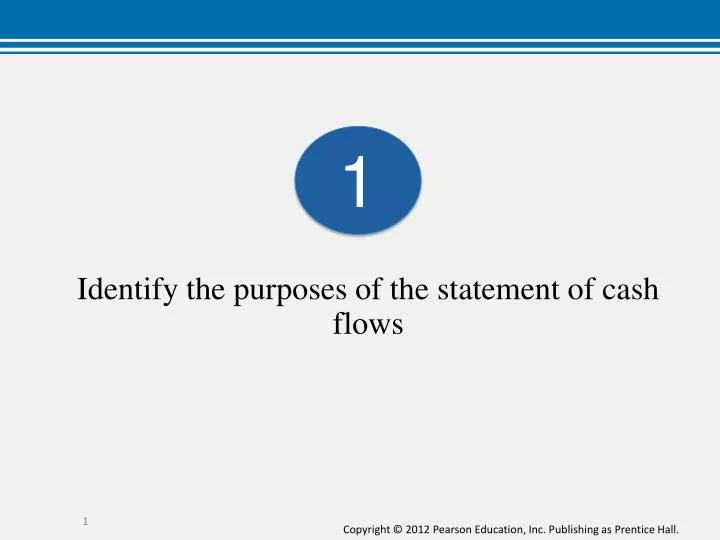 identify the purposes of the statement of cash flows