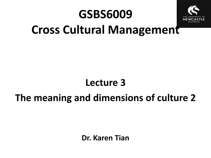 gsbs6009 cross cultural management