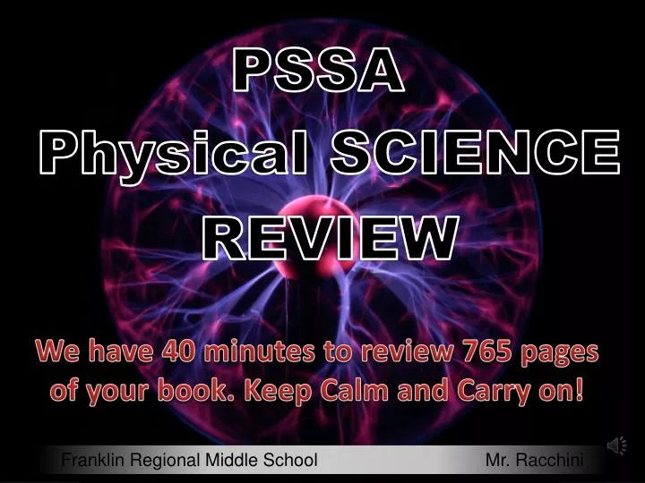 pssa physical science review