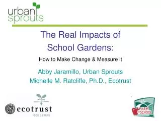 The Real Impacts of School Gardens: How to Make Change &amp; Measure it
