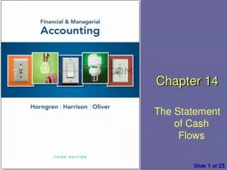 Chapter 1 4 The Statement of Cash Flows