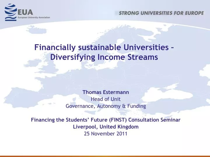 financially sustainable universities diversifying income streams
