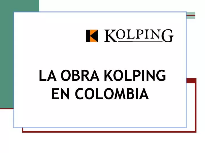 la obra kolping en colombia